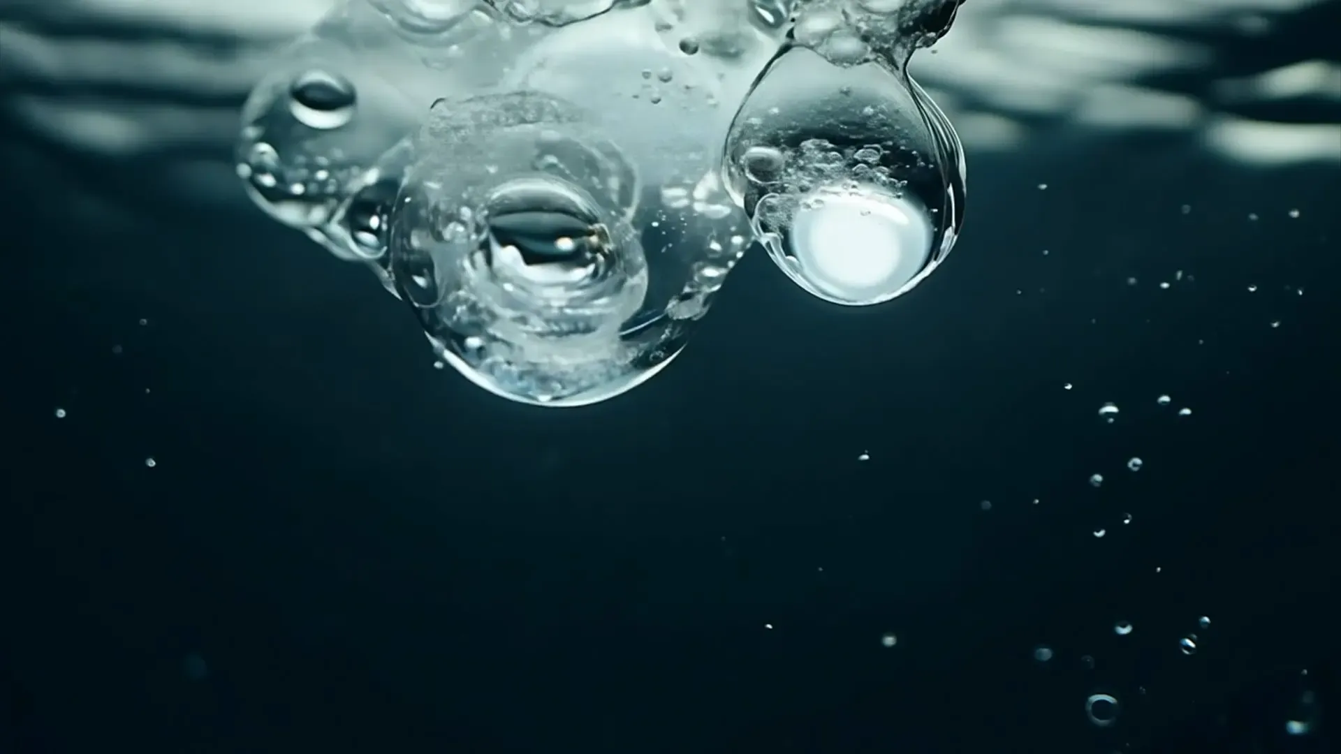 Cinematic Water Droplets Background for Multimedia Presentations